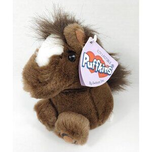 VTG Puffkins: Horace the Horse - 6in. Stuffed/Plush Brown Pony - Swibco